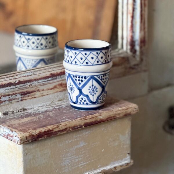 Portofino Mugg - Traditionelle Blå och vit, H10 cm