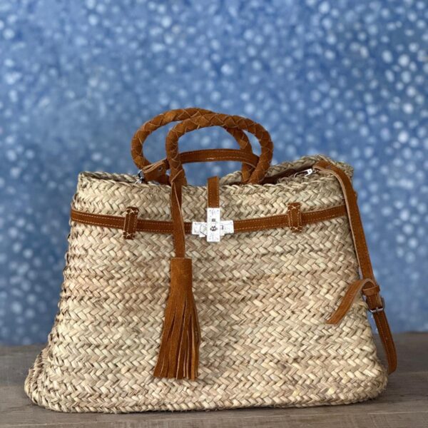 Un panier - Large, Korg med bruna detaljer