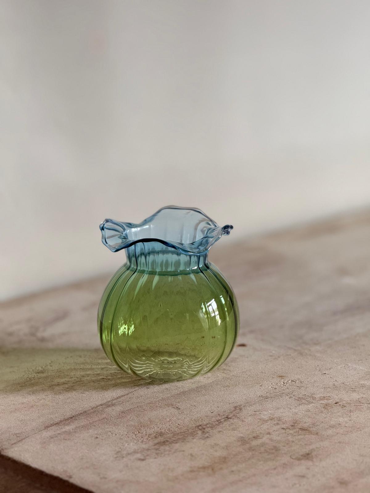 Vas Petal – Blå/Grön, 11,5×10
