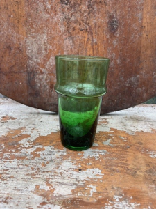 Grönt dricksglas i återvunnet glas -XL kant
